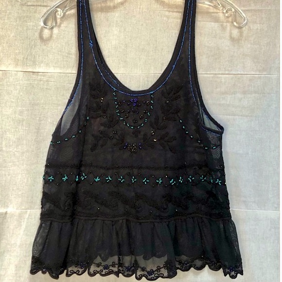 Free People Beaded & Embroidered Tank Top - Picture 2 of 7